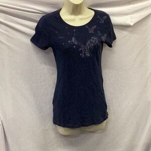 American Eagle Outfitters Navy Blue Eagle T-Shirt.
